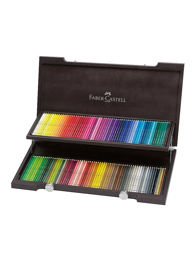 FABER-CASTELL | Albrecht Dürer Aquarellstift 120er Holzkoffer | Braun