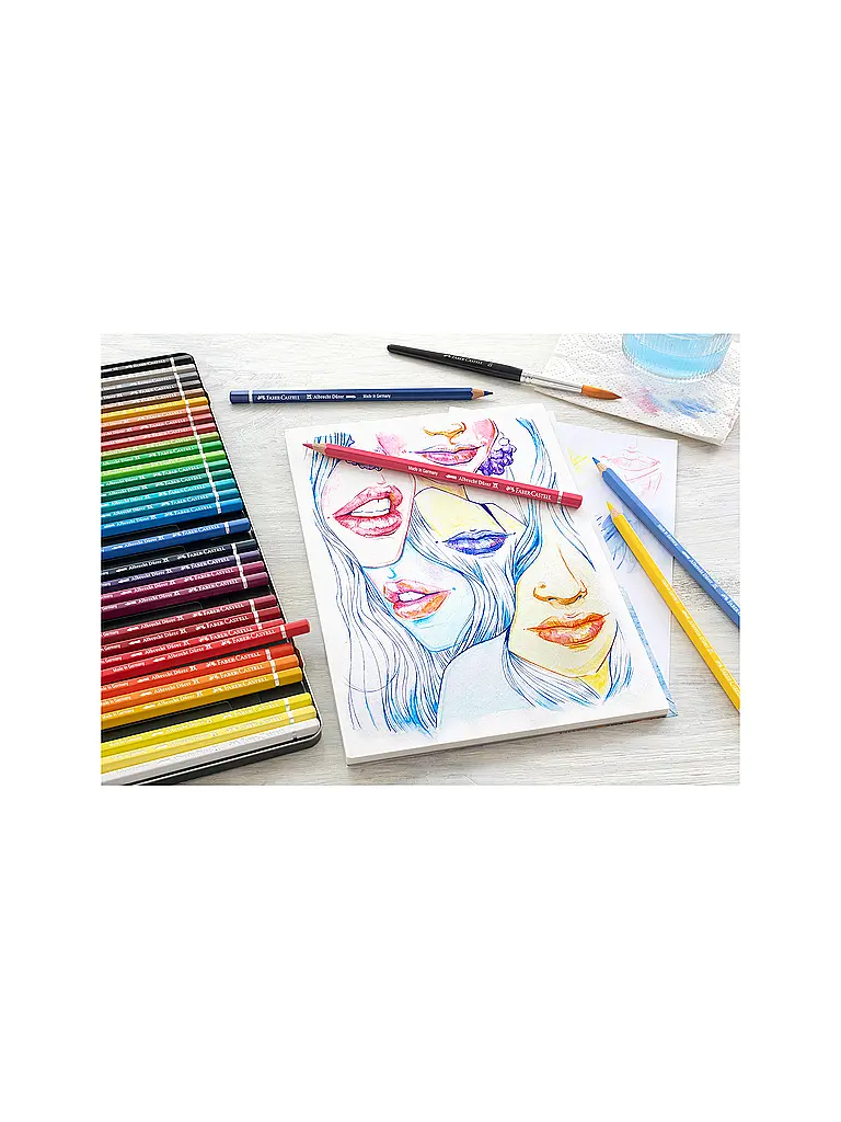 FABER-CASTELL | Albrecht Dürer Aquarellstift 36er Metalletui | Dunkelgrün