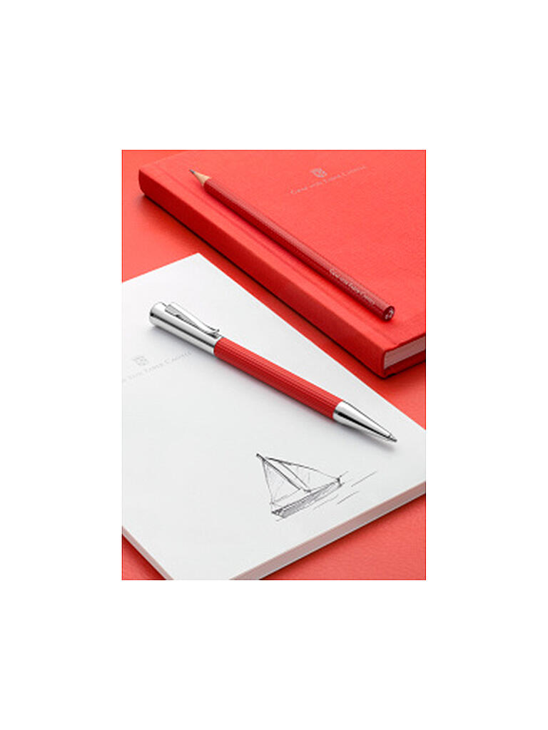FABER-CASTELL | Buch mit Leineneinband A5 India Red | rot