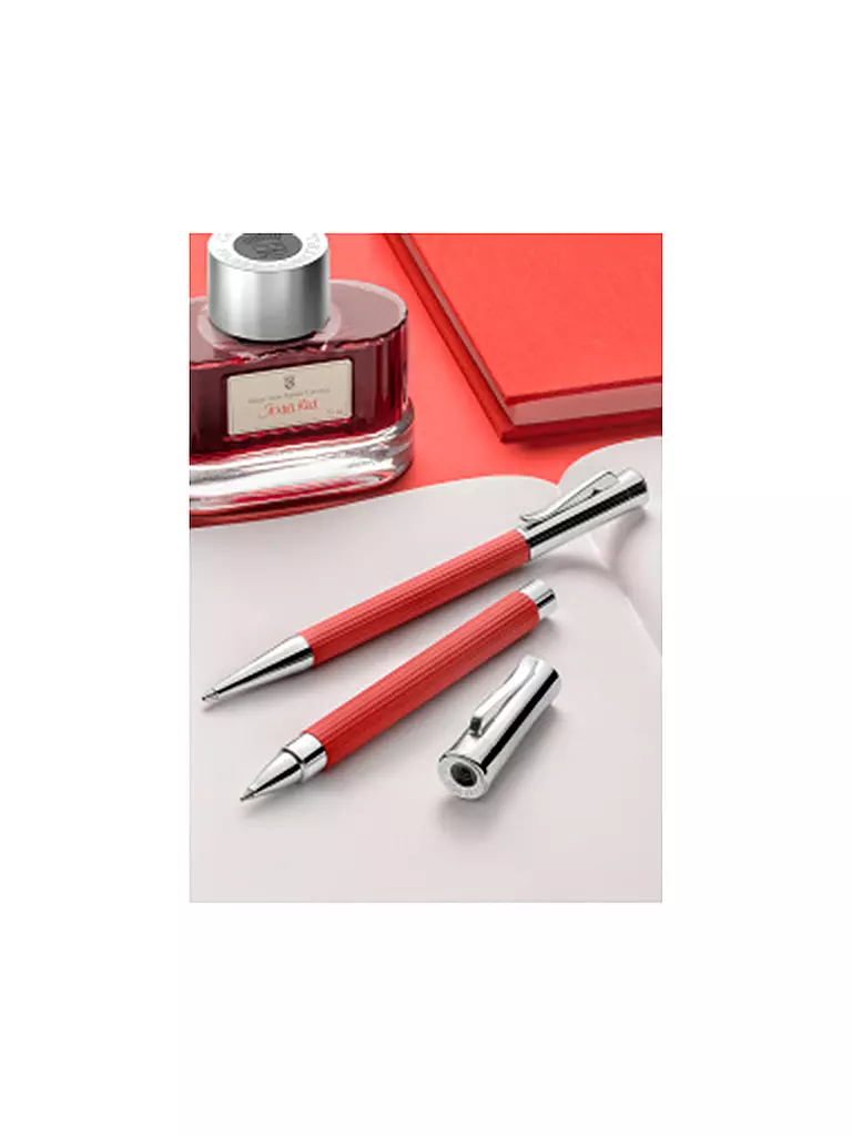 FABER-CASTELL | Buch mit Leineneinband A5 India Red | rot