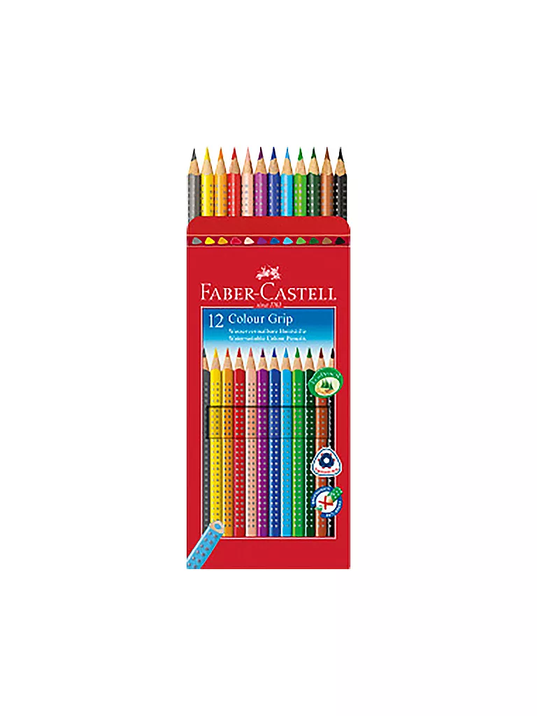 FABER-CASTELL | Colour Grip Buntstift, 12er Kartonetui | keine Farbe