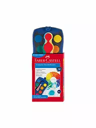 FABER-CASTELL | Connector Deckfarbkasten, blau, 12 Farben plus Deckweiß | Keine Farbe