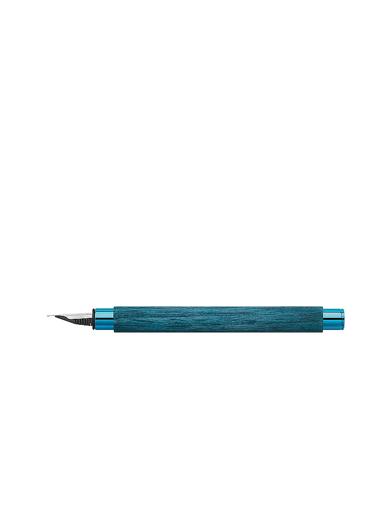 FABER-CASTELL | Füllhalter AMBITION BLUE WOOD M  | Blau