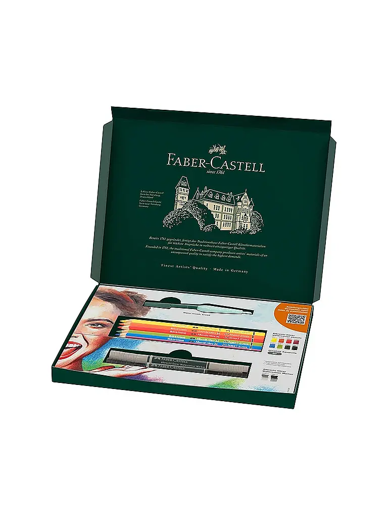 FABER-CASTELL | Farbstifte 12tlg. Discovery Set Albrecht Dürer Aquarellprodukte | Dunkelgrün