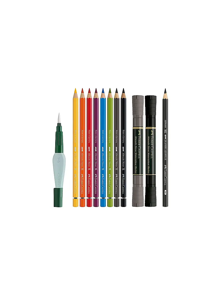 FABER-CASTELL | Farbstifte 12tlg. Discovery Set Albrecht Dürer Aquarellprodukte | Dunkelgrün