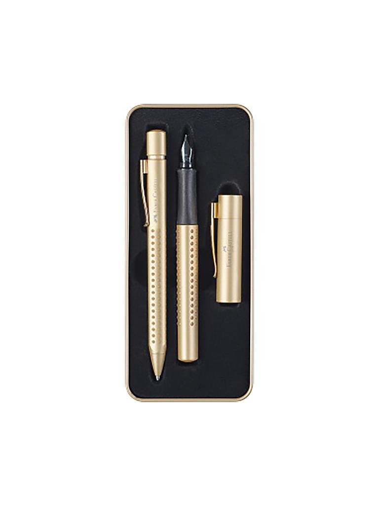 FABER-CASTELL | Grip Edition Füller M  mit Kugelschreiber gold im Geschenketui | keine Farbe