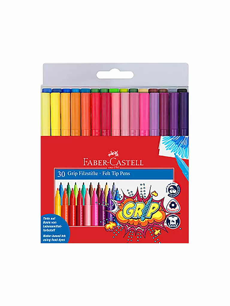 FABER-CASTELL | Grip Filzstift, 30er Etui | keine Farbe