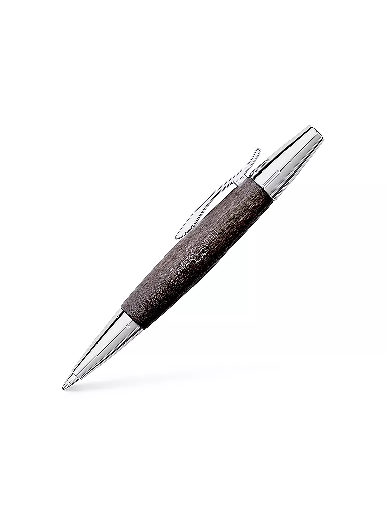 FABER-CASTELL | Kugelschreiber "e-Motion (Holz Chrom Schwarz) | keine Farbe