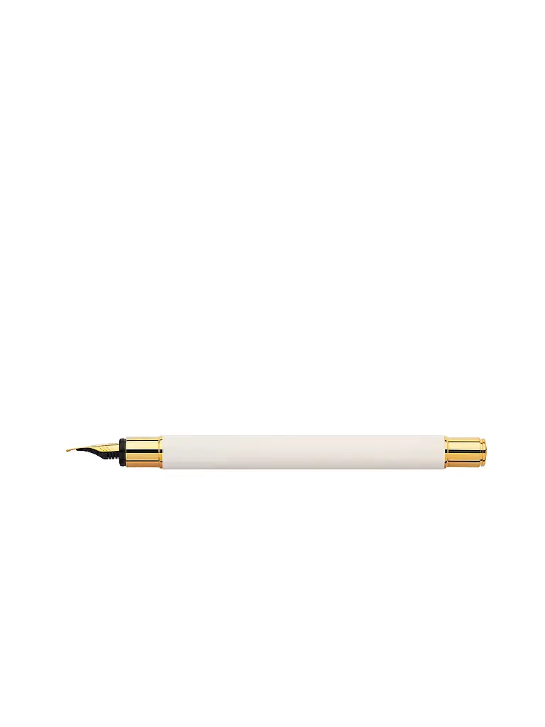 FABER-CASTELL | Neo Slim Füllhalter Federbreite F, gold marshmallow | Weiss