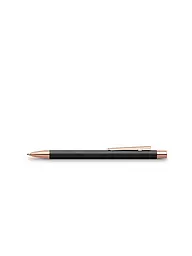 FABER-CASTELL | Neo Slim Metall Kugelschreiber schwarz mit rosegold  | Schwarz