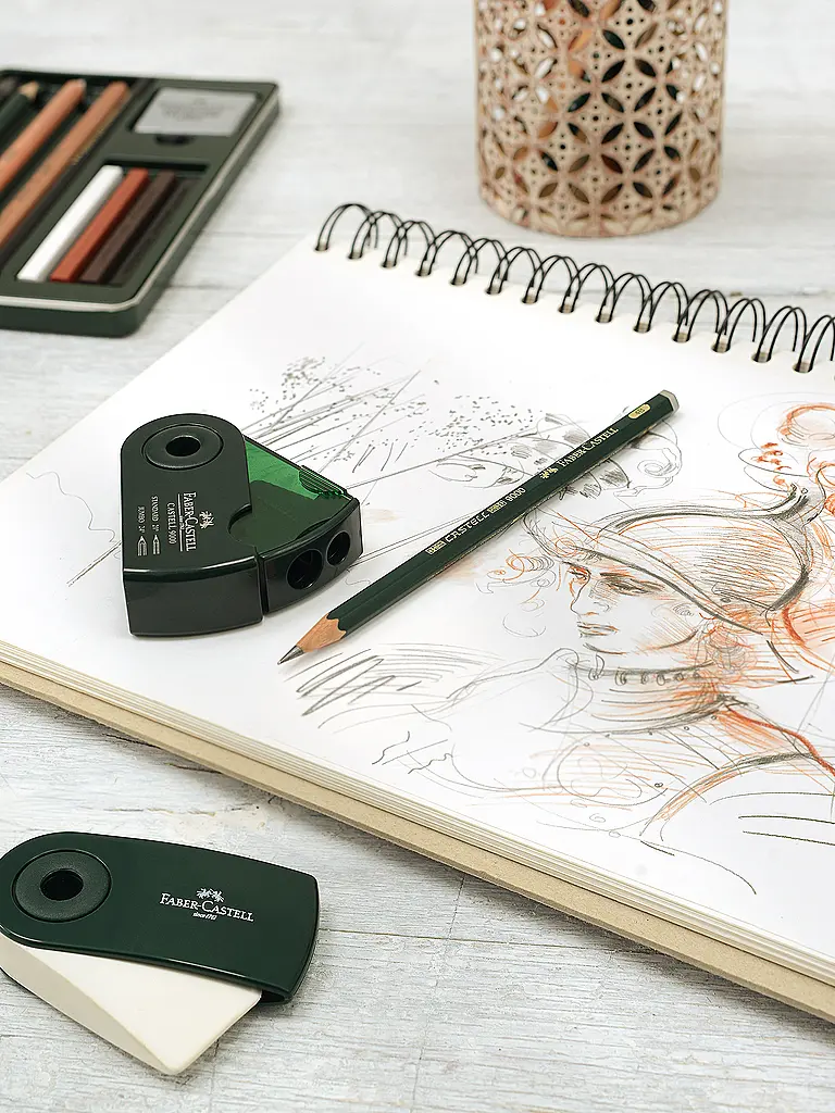 FABER-CASTELL | Pitt Monochrome Holzkoffer 86-teilig | 