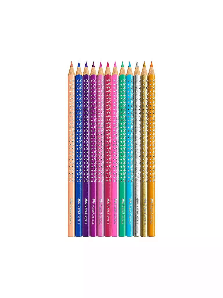 FABER-CASTELL | Sparkle Buntstifte Metalletui mit 12 Sparkle Buntstiften | keine Farbe
