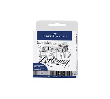 FABER-CASTELL Tuschestift Pitt Artist Pen Lettering Starter Set 8-er