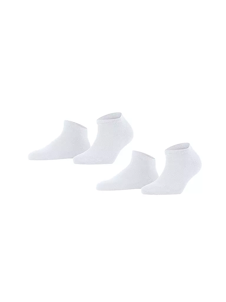 FALKE |  Sneakersocken Happy 2er Pkg Weiss | weiss