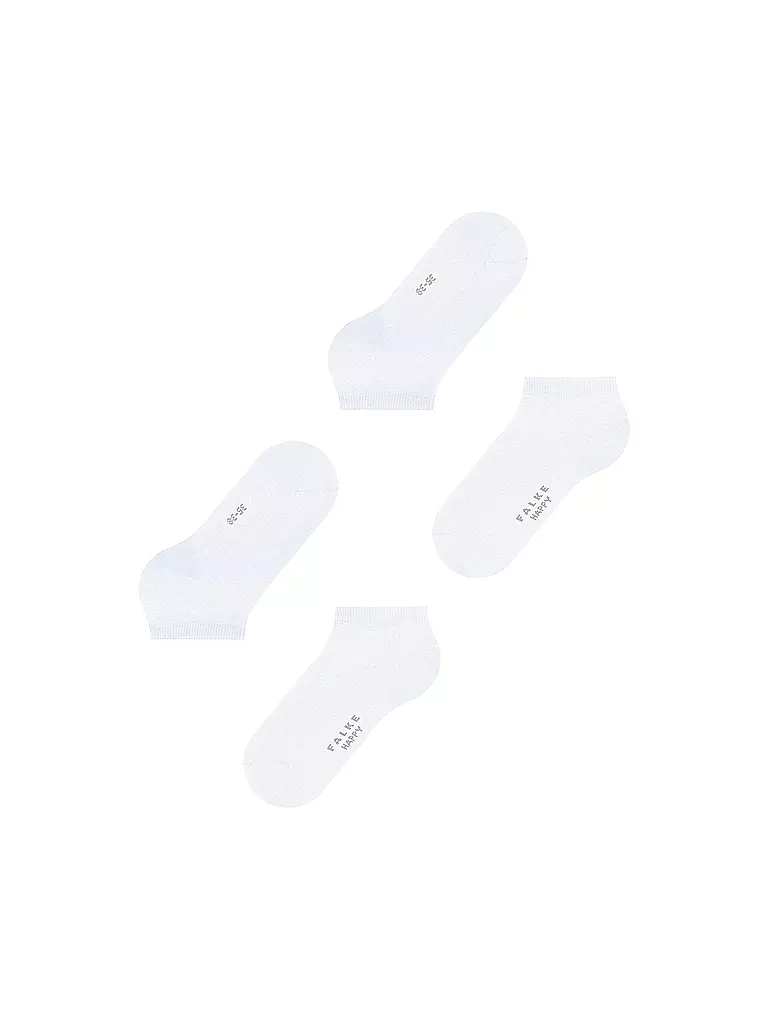 FALKE |  Sneakersocken Happy 2er Pkg Weiss | weiss