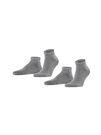 FALKE | Sneakersocken 2-er Pkg "Happy" (light greymel.)