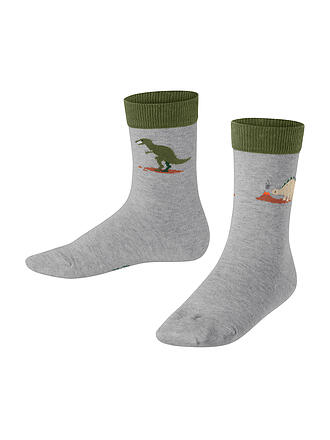 FALKE | Kinder Socken DINOSAURS LT heather 