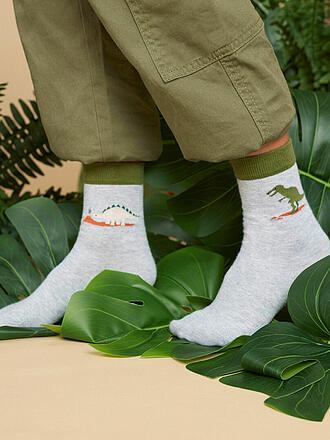 FALKE | Kinder Socken DINOSAURS LT heather 