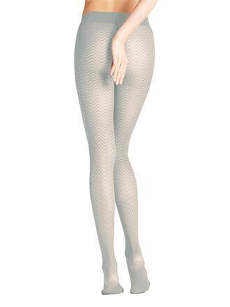 FALKE | Modestrumpfhose CHEVRON silver