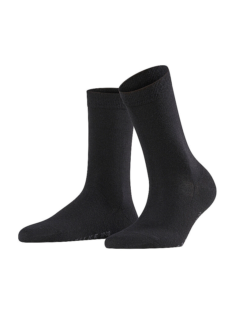 FALKE Damensocken Soft Merino Black schwarz | 37-38