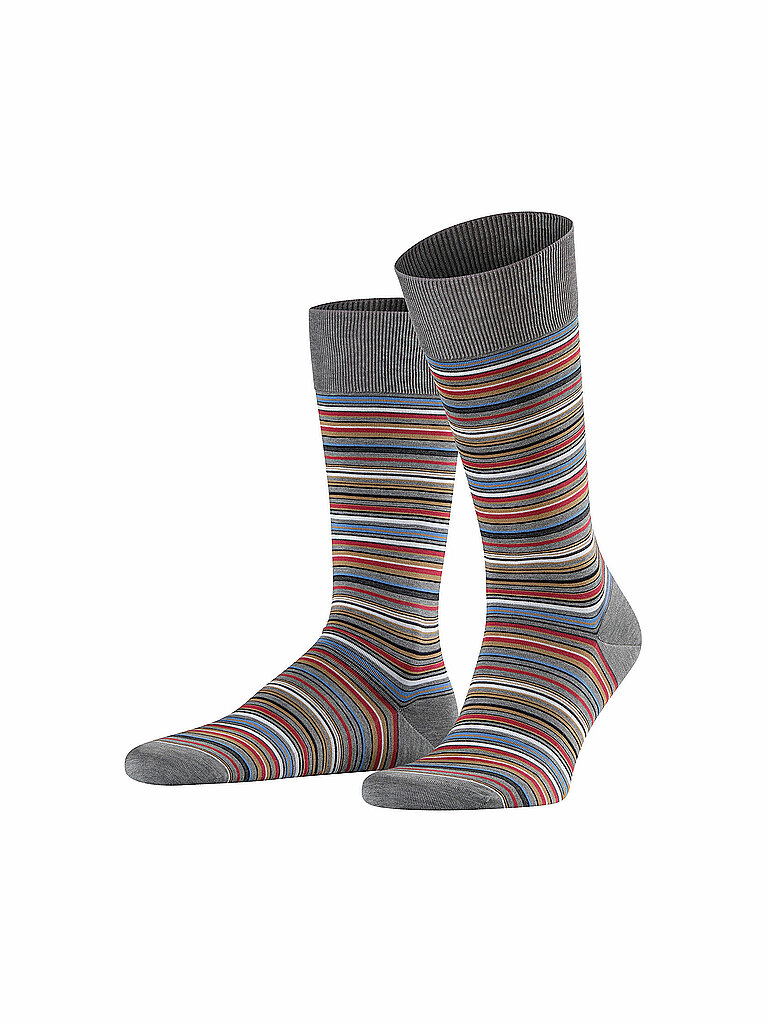 FALKE Herren Socken Microblock 14041 (Steel) grau | 45-46