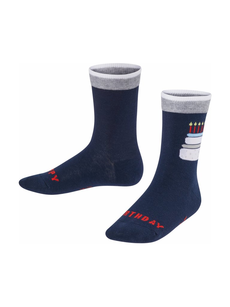 FALKE Kinder Socken Happy Birthday blau | 23-26