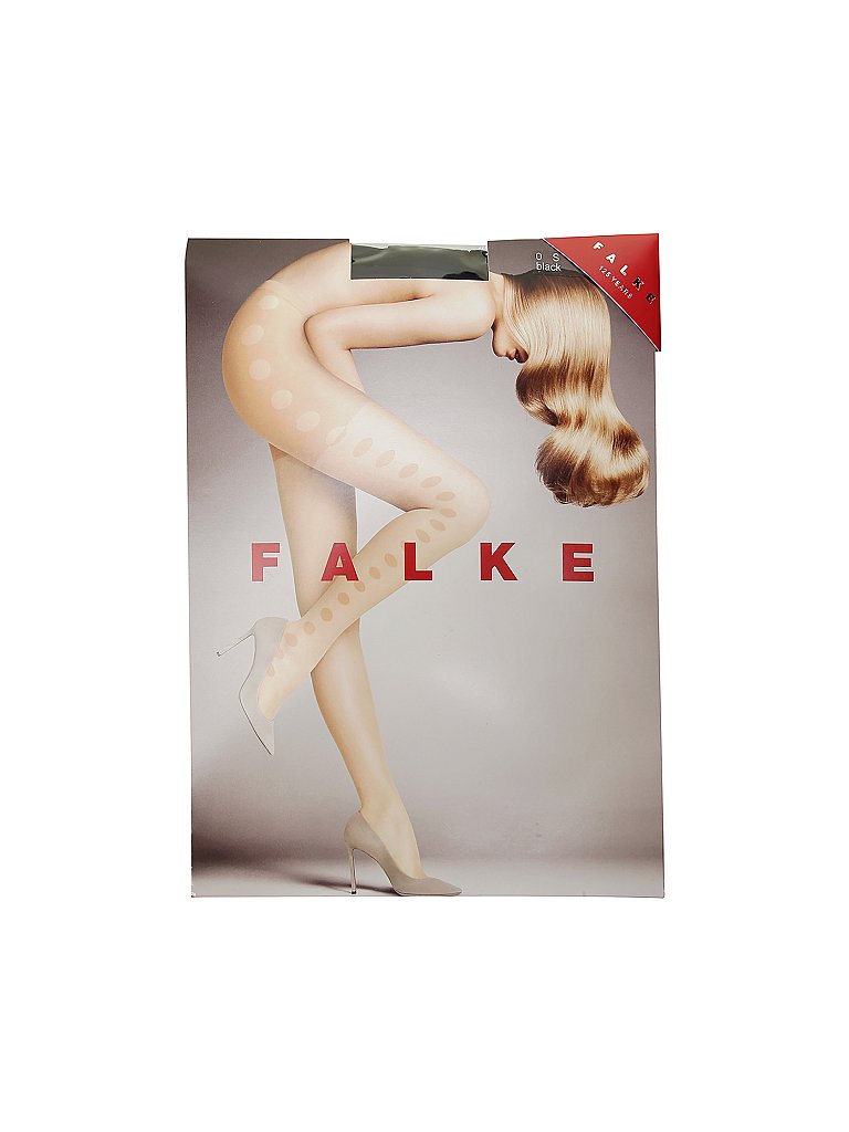 FALKE Modestrumpfhose  Glamour Dot  black  schwarz | S