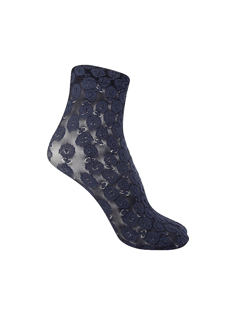 FALKE Feinstrumpfsocken  Sweet Flrower  Marine blau | 35-38