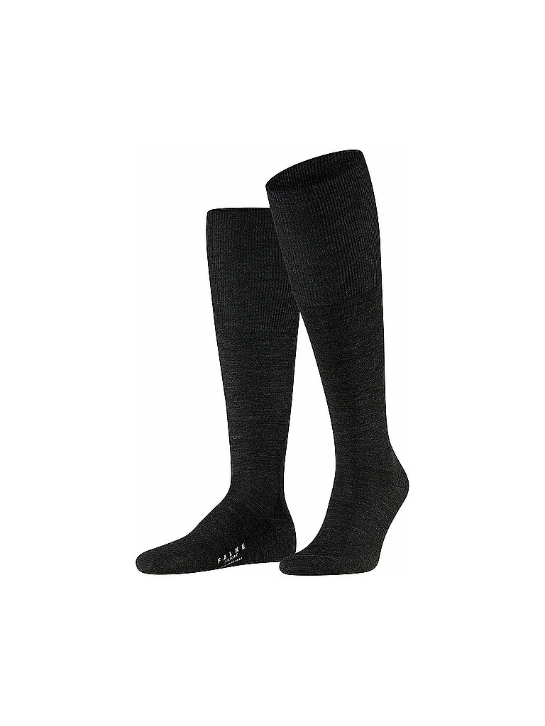 FALKE Stutzen AIRPORT anthracite melange grau | 39/40