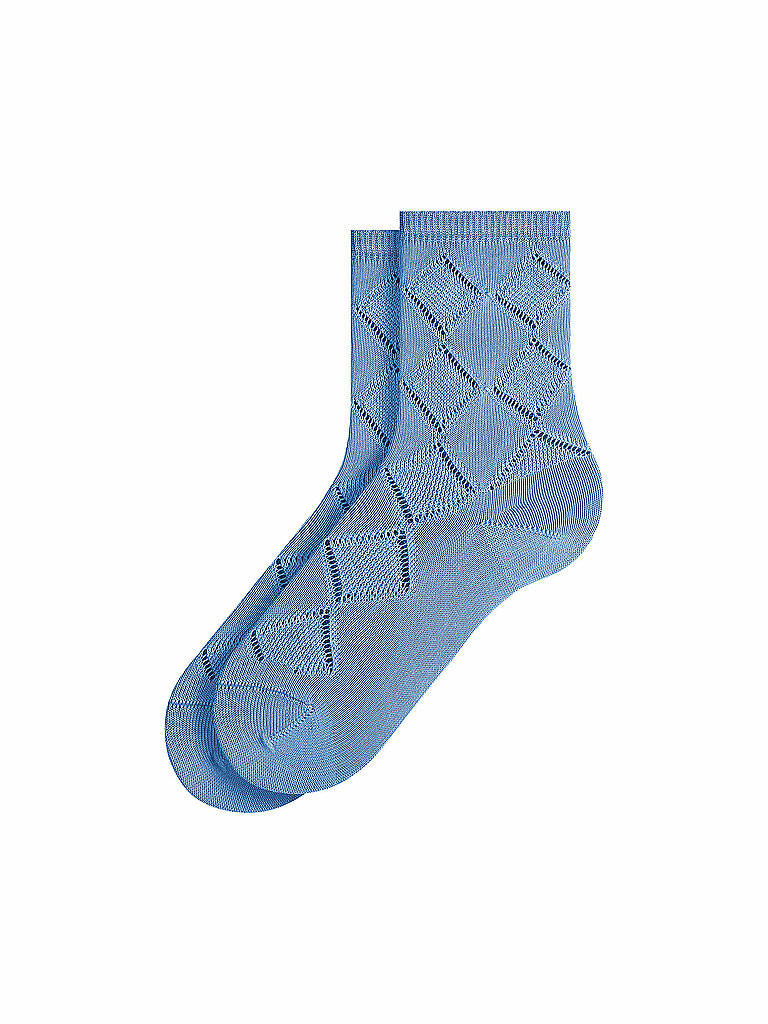 FALKE Damen Socken Argyle Corrosion Sky Blue blau | 35-38