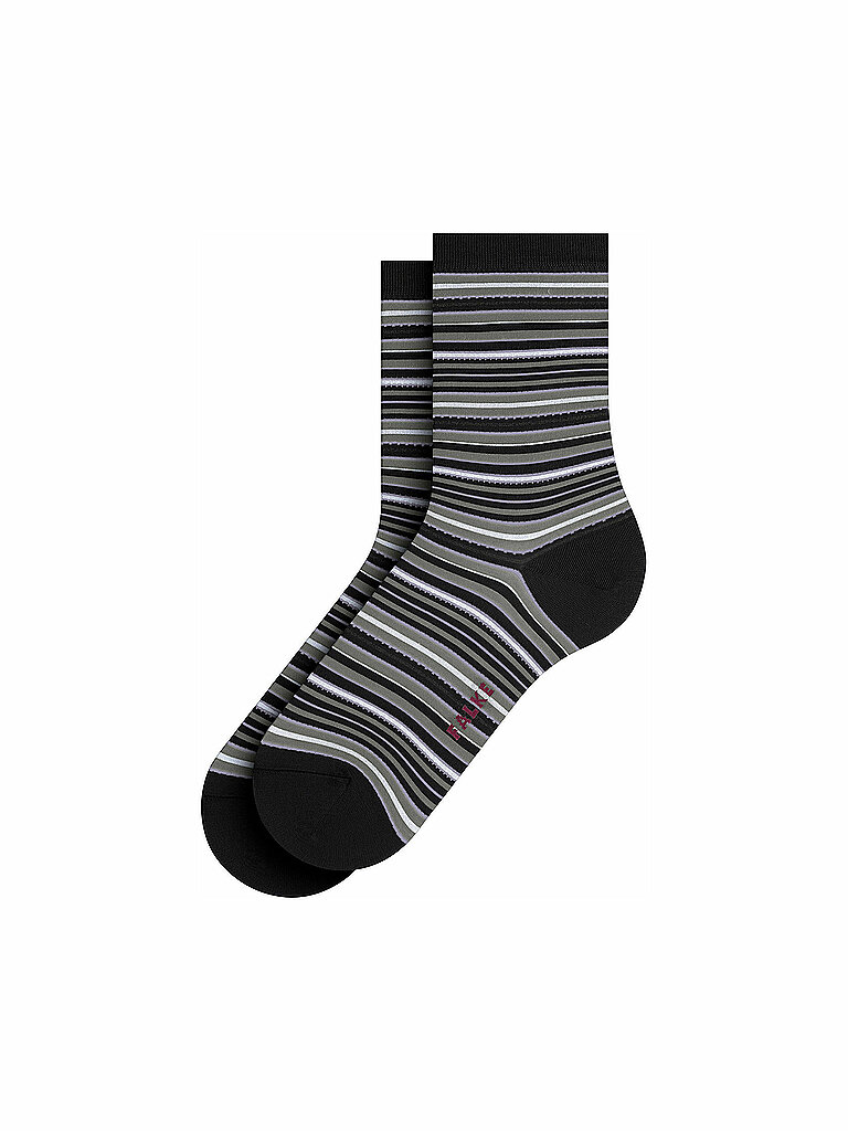 FALKE Damen Socken Origin Stripe Black schwarz | 35-38