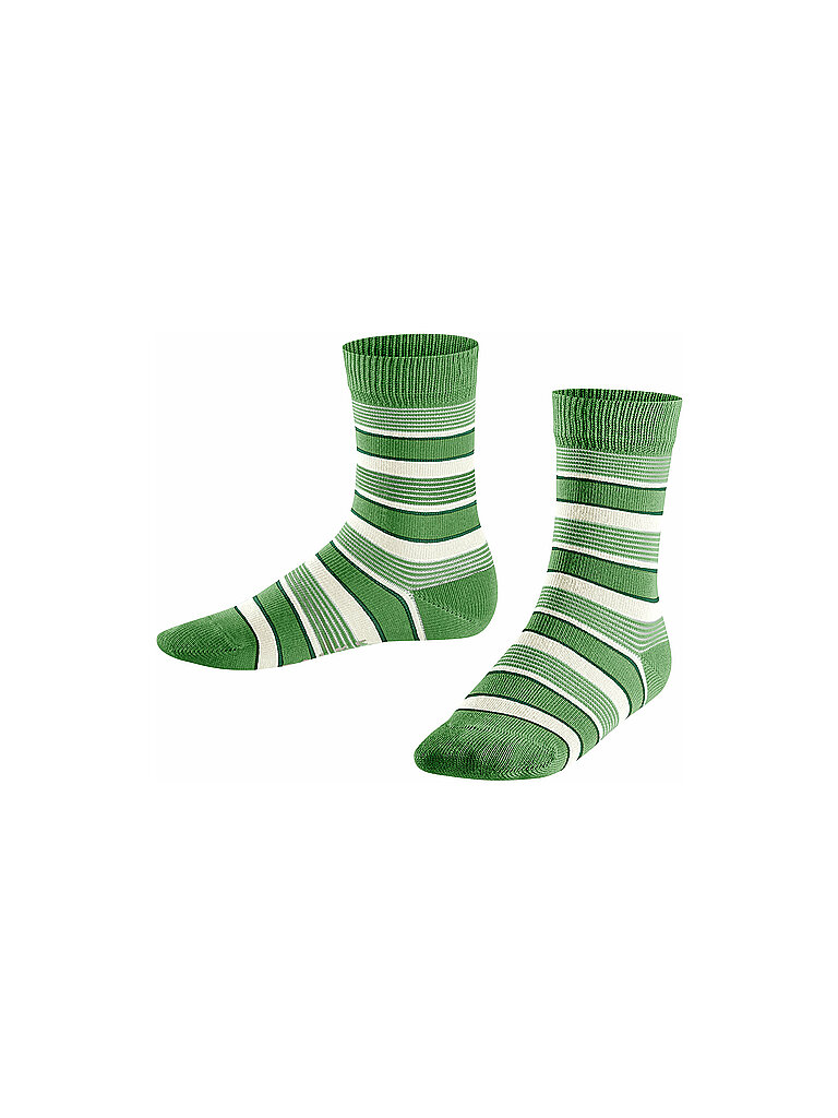FALKE Jungen Socken Mixedstripe Fairway grün | 27-30