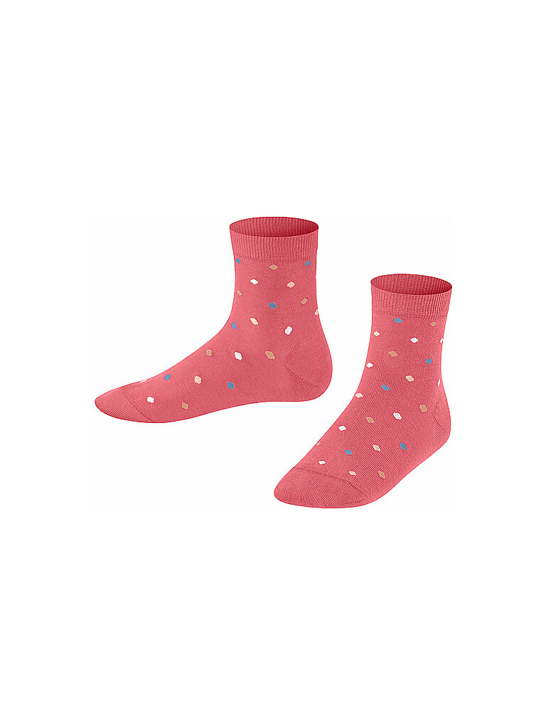 FALKE Mädchen Socken Multidot Coral Koralle | 23-26