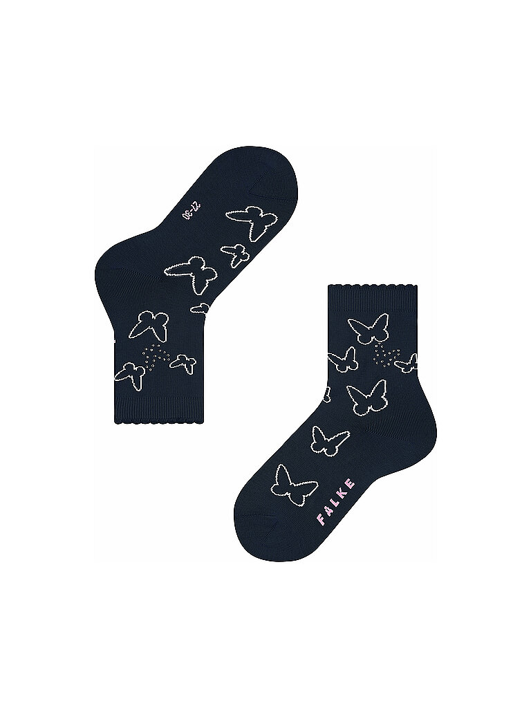 FALKE Mädchen Socken Butterfly Marine blau | 27-30