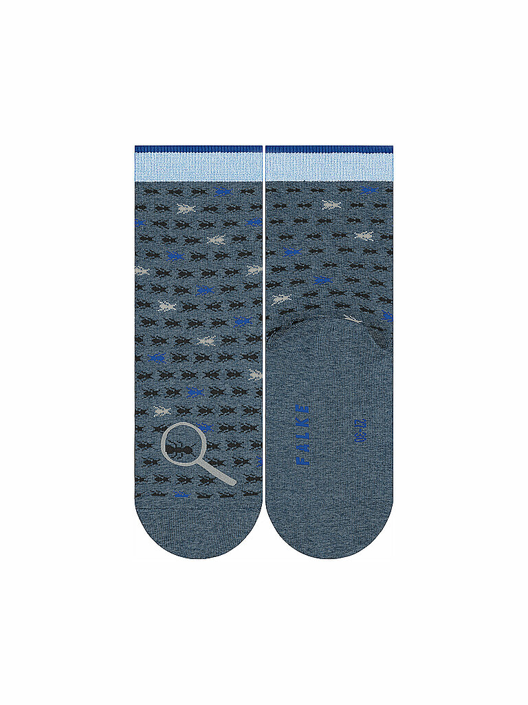 FALKE Jungen Socken Ant Stripes Light Denim blau | 23-26