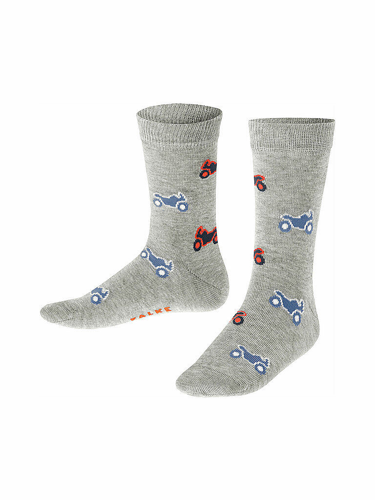 FALKE Jungen Socken Motocross Storm Grey grau | 27-30