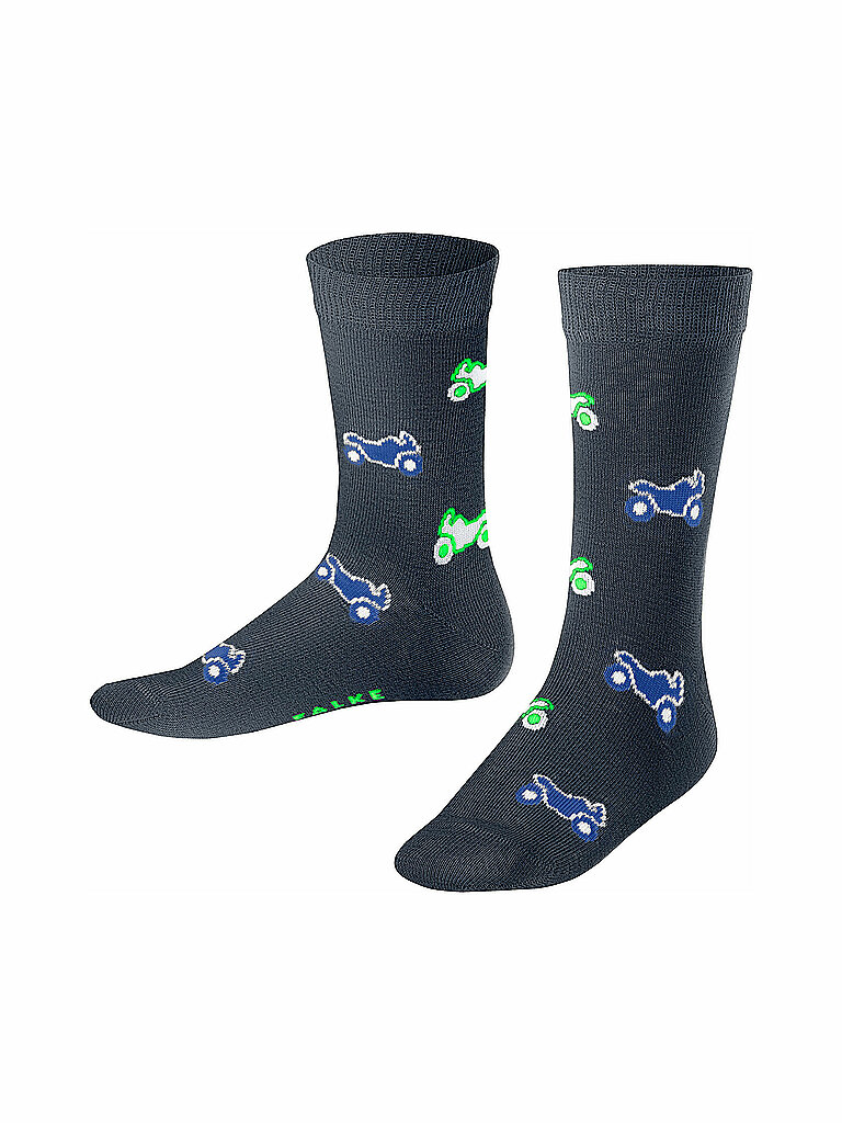 FALKE Jungen Socken Motocross Marine blau | 23-26