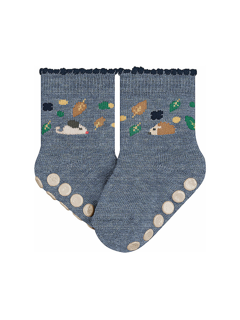 FALKE Baby ABS Socken Forest Animals light denim blau | 62-68