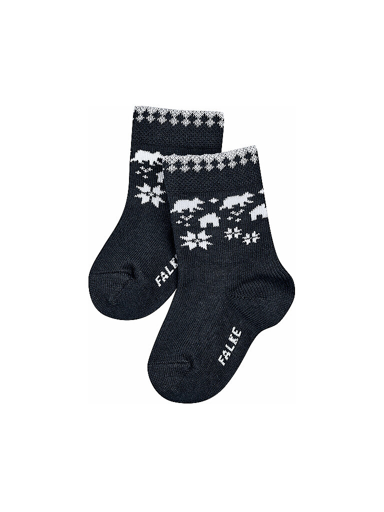 FALKE Baby Jungen Socken Cosy Fairl Isle Marine blau | 62-68