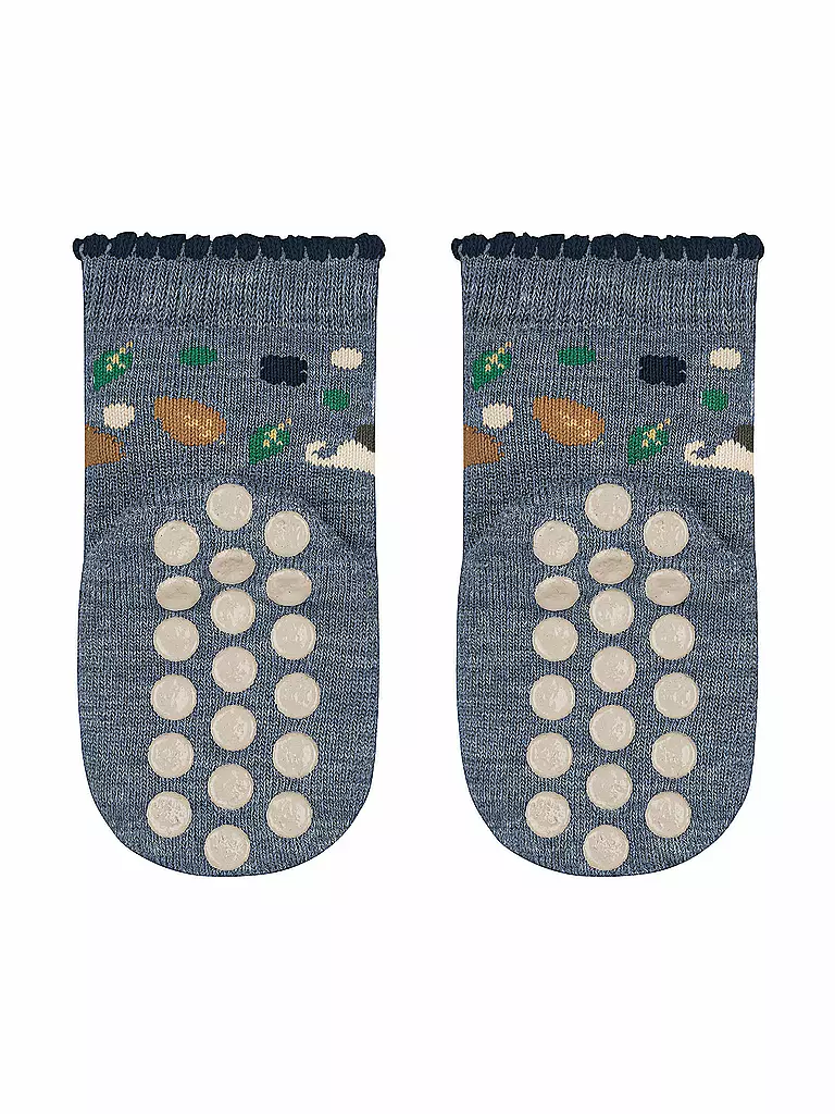 FALKE | Baby ABS Socken Forest Animals light denim | blau