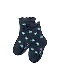 FALKE | Baby Mädchen Socken LITTLE DITSY FLOWERS space blue | dunkelblau