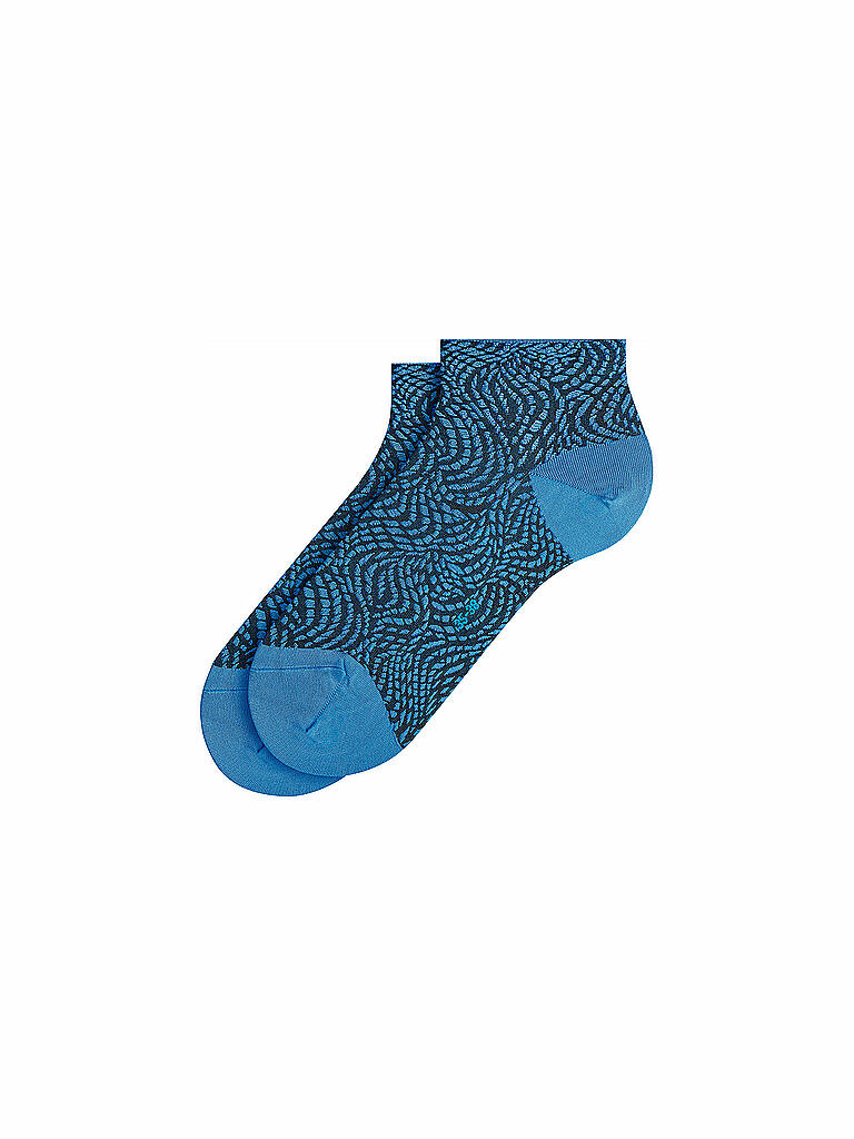 FALKE | Damen Sneakersocken Aesthetic Wave Pacific | blau