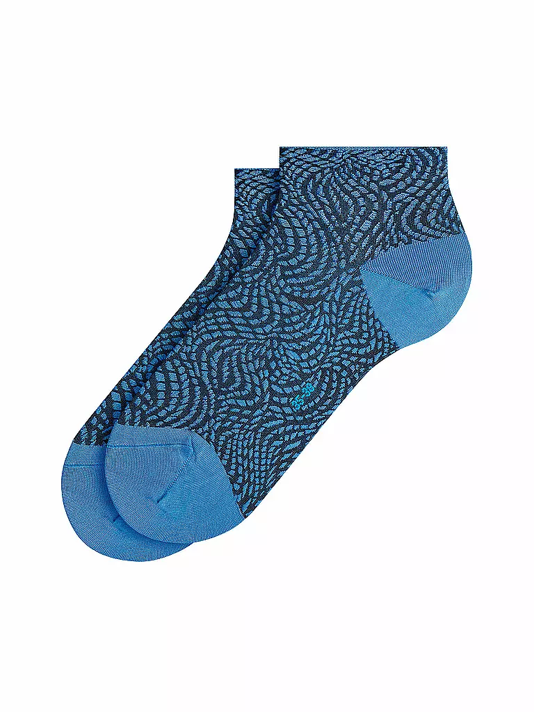 FALKE | Damen Sneakersocken Aesthetic Wave Pacific | blau