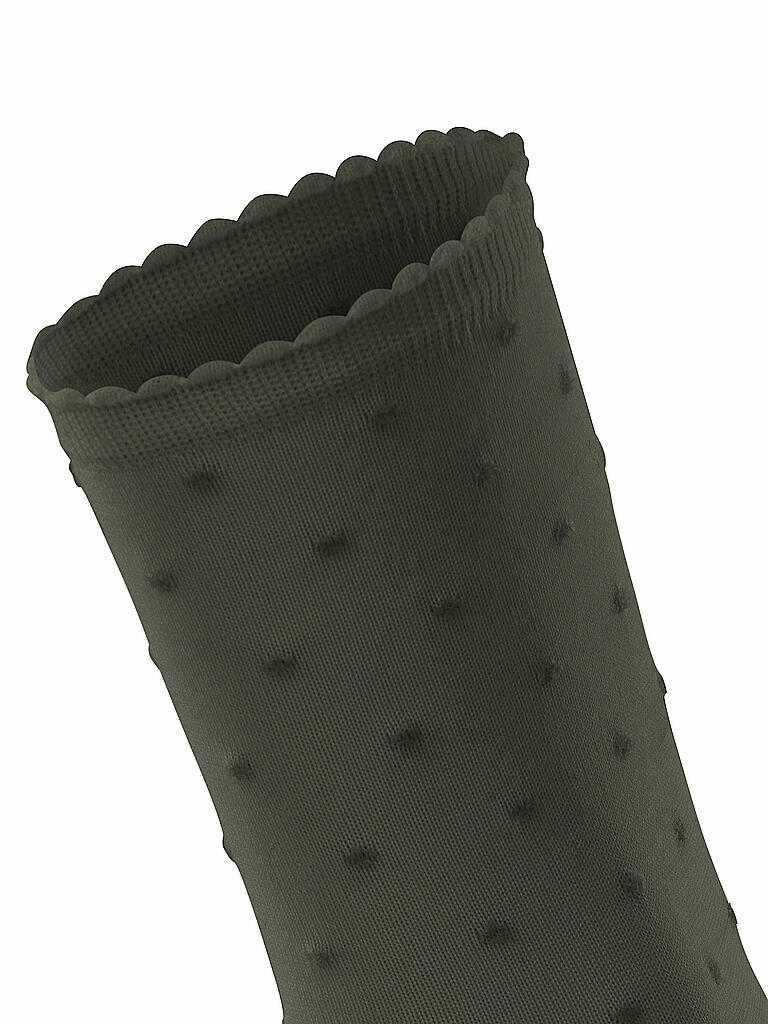 FALKE | Damen Socken Fluffy Dot Military | grün