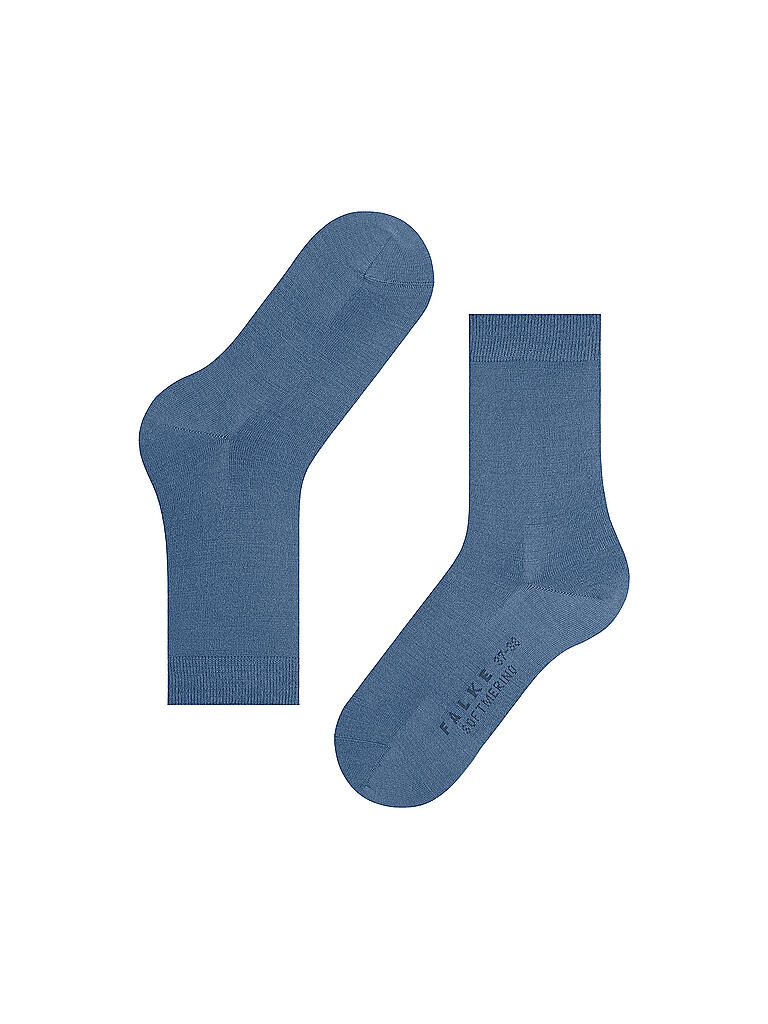 FALKE | Damen-Socken "Softmerino" (Dusty Blue) | blau