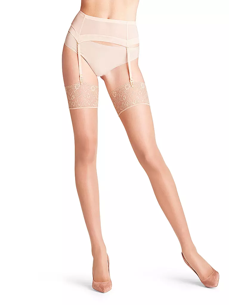 FALKE | Feinstrümpfe Seidenglatt 15 DEN powder | beige