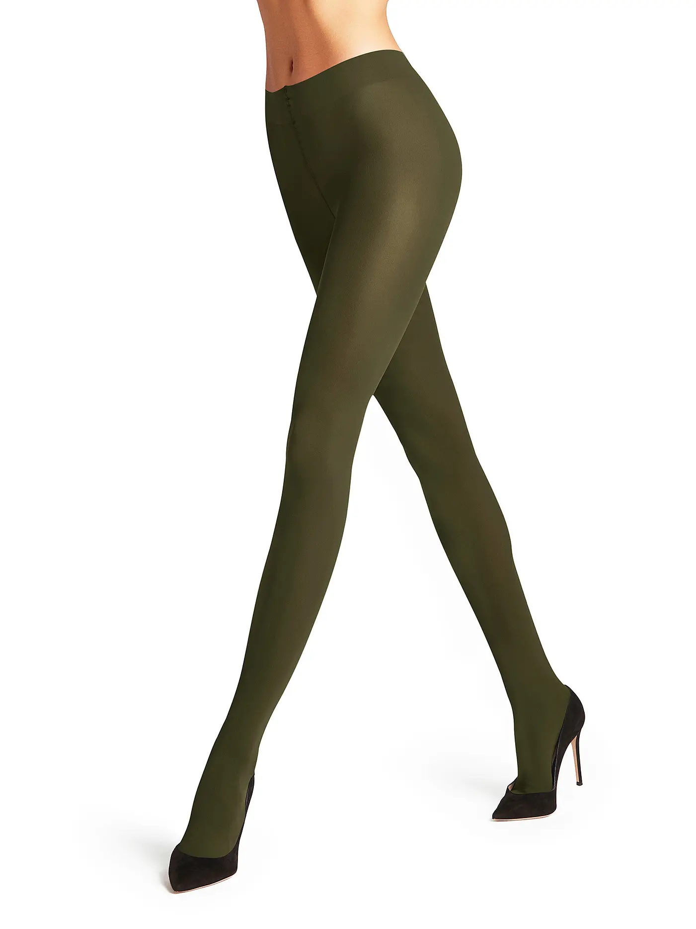 FALKE | Strumpfhose PURE MATT 50 DEN graphite | olive