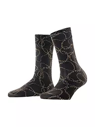 FALKE | Feinstrumpfsocken JEWEL CASE 30DEN black/silver | schwarz