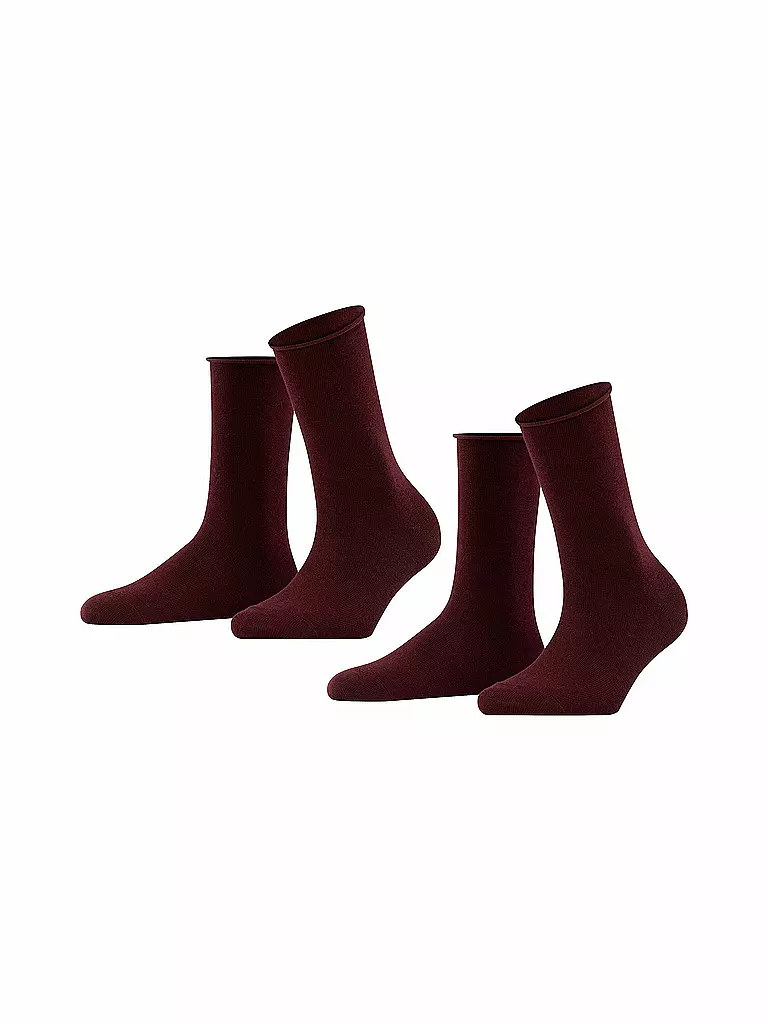 FALKE | Happy  Socken 2er Pkg barolo | schwarz