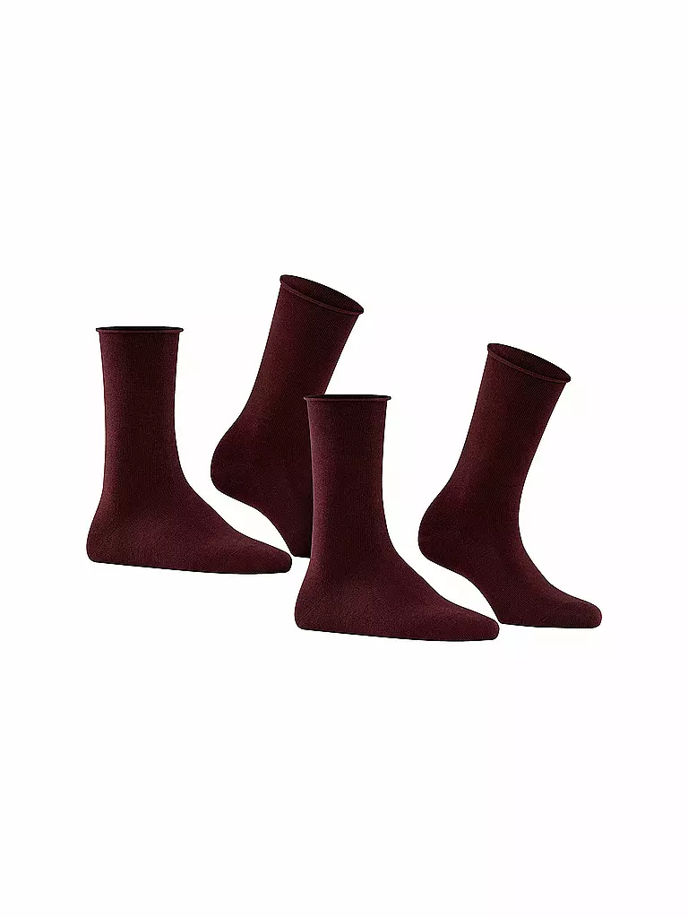 FALKE | Happy  Socken 2er Pkg barolo | dunkelrot